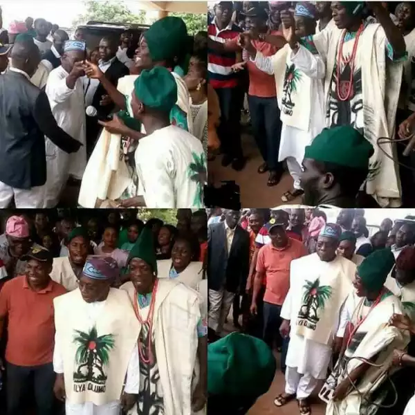 Obasanjo The Grand Patron Of Supreme Kegites Club Pictured Gyrating (Photos)